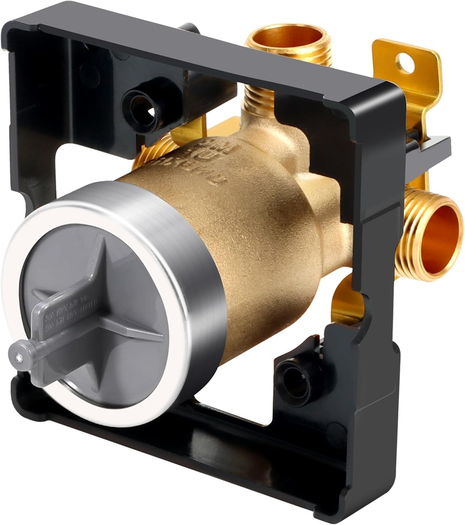 R10000-UNBXHF Universal Shower Valve Body Replacement for Delta Faucet Trim Kits, R10000-UNBXHF Multifunction Rough in Valve Fits Single/Dual Function Delta Tub Shower Systems