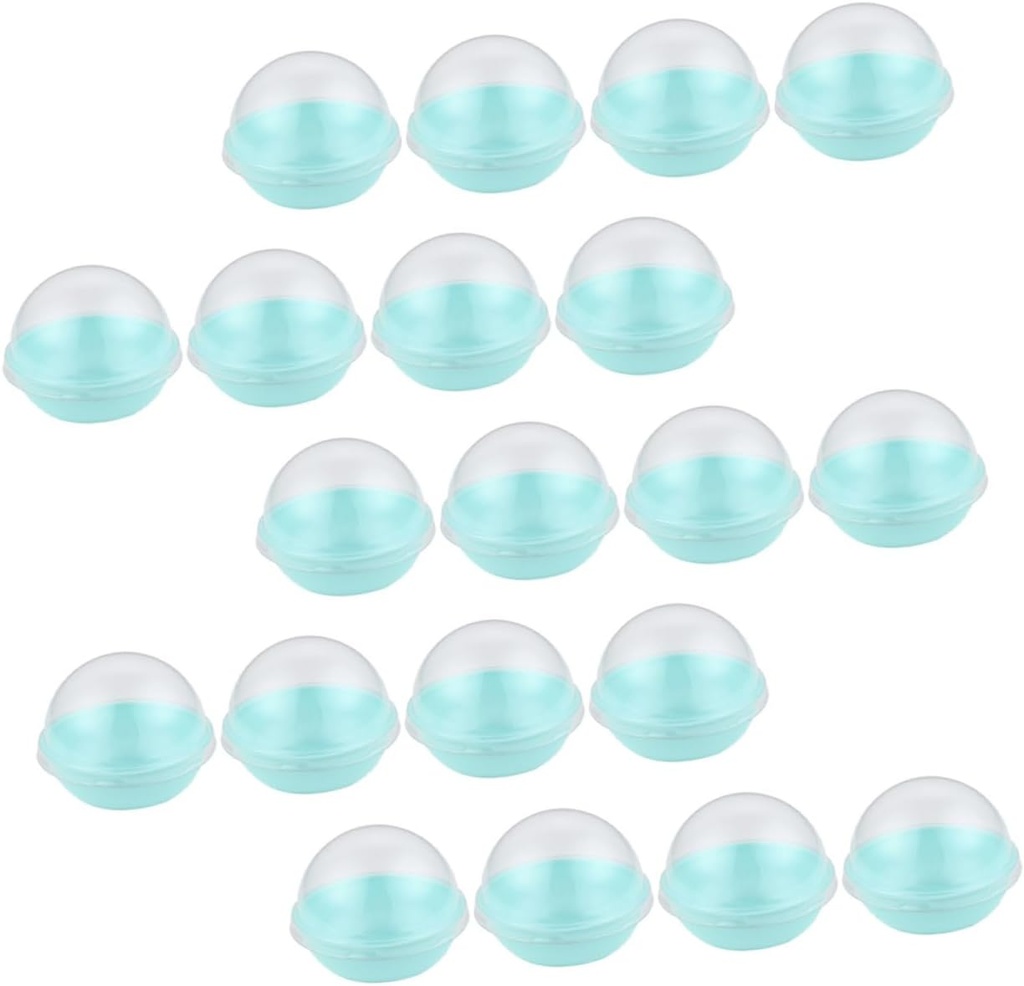 IMIKEYA 50Pcs Dome Cake Packing Boxes for Moon Cakes and Egg Yolk Individual Cupcake Containers with Stable Square Bottom Bakery Dessert Packaging for Parties and Home Use