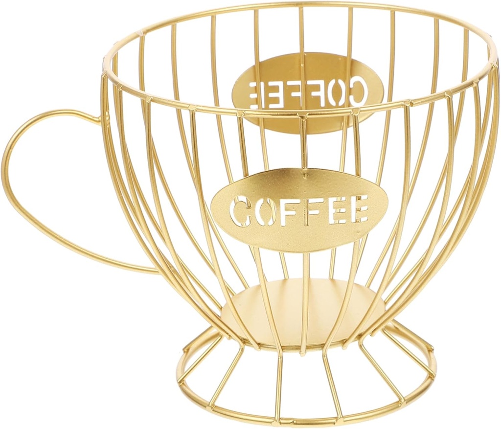 Coffee Storage Holder Stylish Capsule Organizer for Kitchen Office Multi-functional Basket for Snacks Decorative Design
