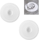 White Drain Hair Catcher Shower Drain Cover Hair Catcher Bathtub Drain Hair Catcher Silicone Tub Hair Catcher Drain Protector