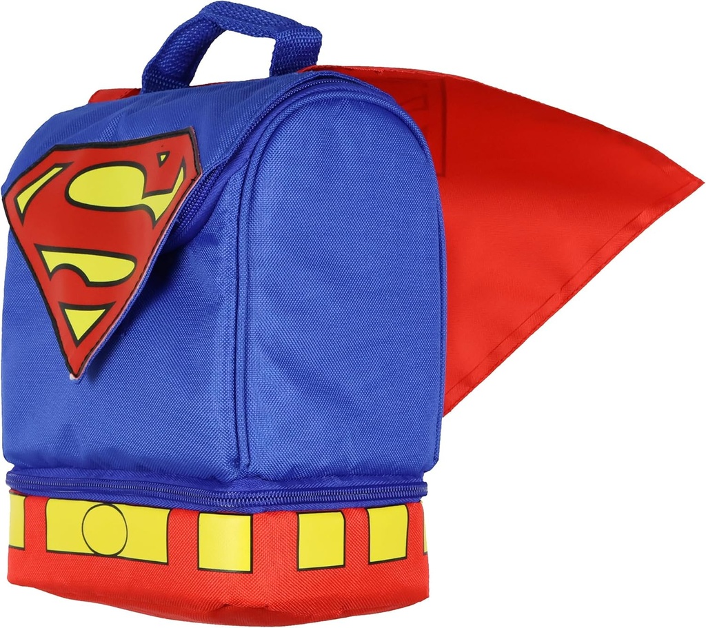 DC Comics Superman Lunch Box Dual Compartment Insulated Food Container Bag