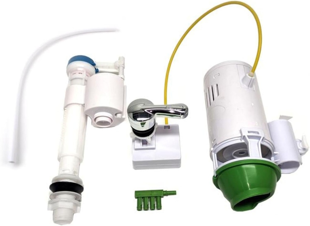 2 INCH DUAL FLUSH QUICK CONNECT VALVE CONVERSION KIT, FILL VALVE AND OVERFLOW WATER CONSERVER - WITH HANDLE