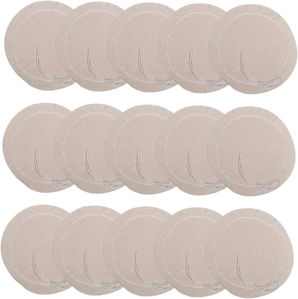 Gatuida 20-Pack Coffee Filter Cloths for Syphon Coffee Maker Beige Premium Espresso Filter Cloth Reusable Round Home Brewing