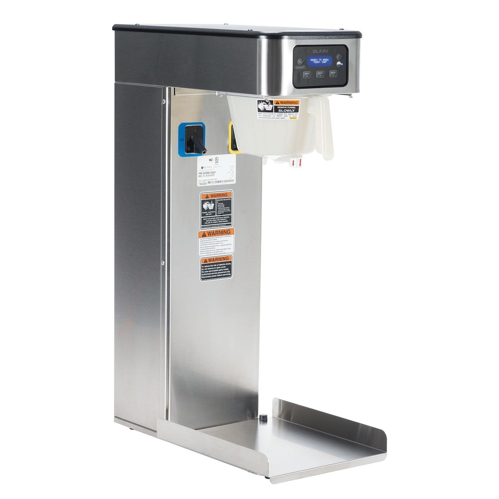 Bunn 52000.0301 ITB DD Automatic Tea Brewer with Sweetener & Infusion Series Technology, Peak Extraction Spray Head