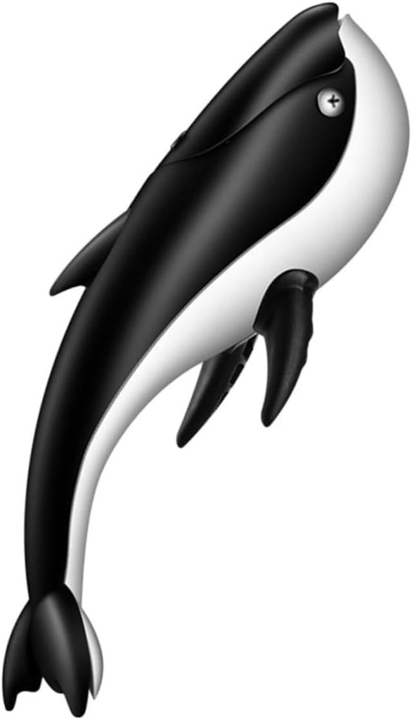 Happyyami Whale Manual Citrus Juicer Large Black Fruit Squeezer Kitchen Tool for Citrus Fruits Easy to Use for Household