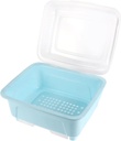 Alipis Kitchen Dish Box with Transparent Cover Tableware Storage Water Draining Rack for Utensils for Organizing Bowls Chopsticks Spoons Forks