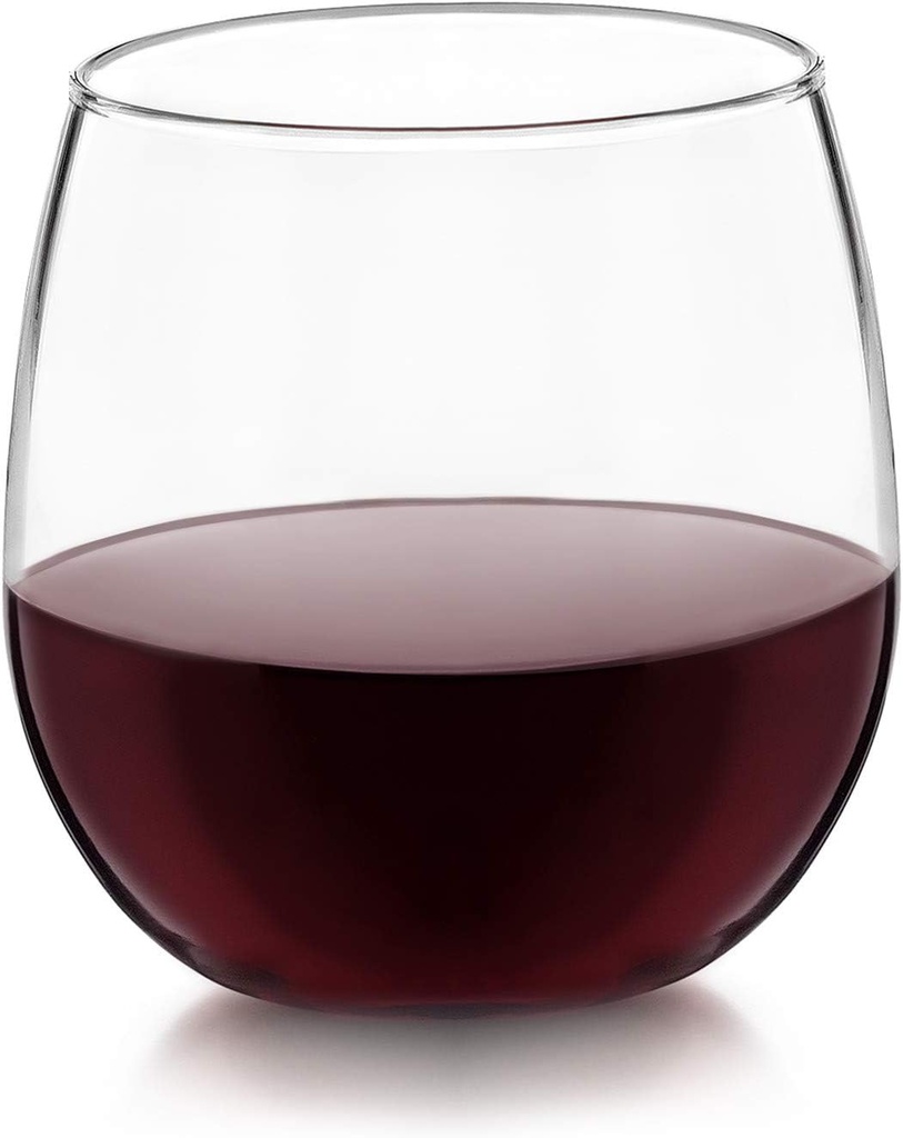 Libbey Vina Stemless Red-Wine Glasses (16.75oz/Set of 4)