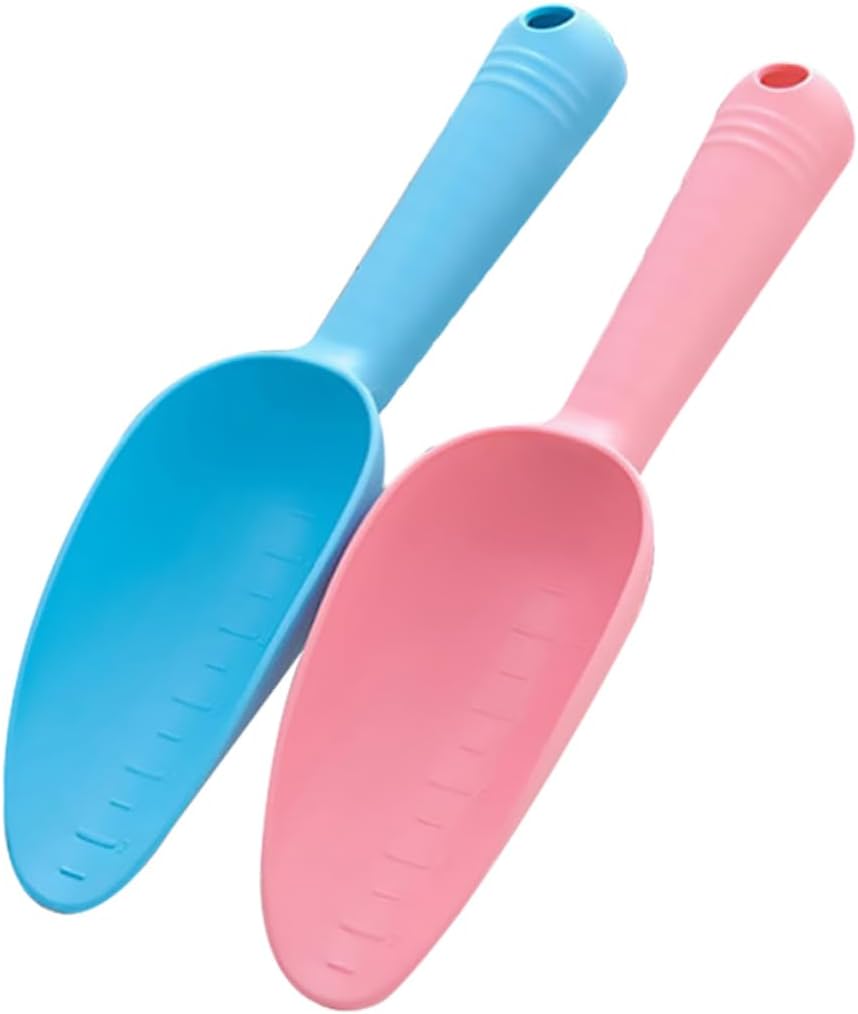 2pcs Portable Plastic Pet Food Scoop for Cats and Dogs Lightweight and Kitten Food Shovel Convenient Pet Supplies for Feeding Puppies and Kittens Random Colors