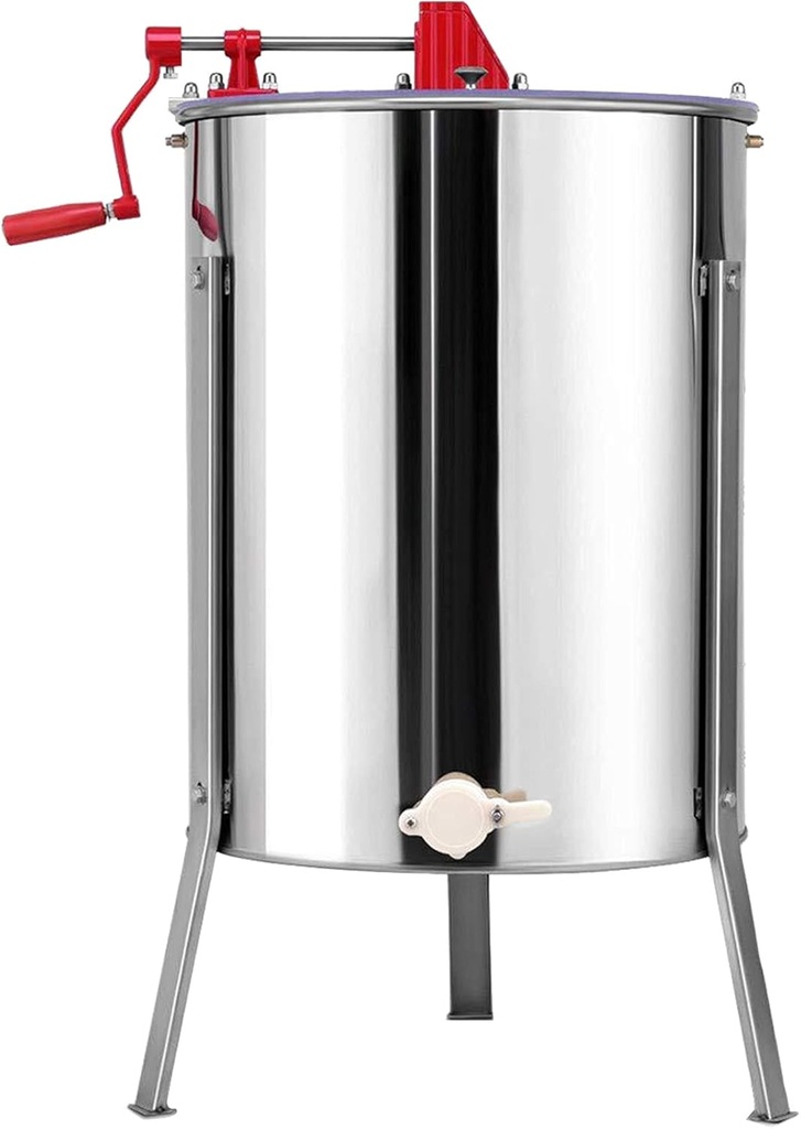 AIZYR Honey Strainer, Manual Honey Extractor with Stand and Perspex Lids, Honey Separator Used for Fruit, Sugar Heart Oil, Wine Residue, Manual Juicer