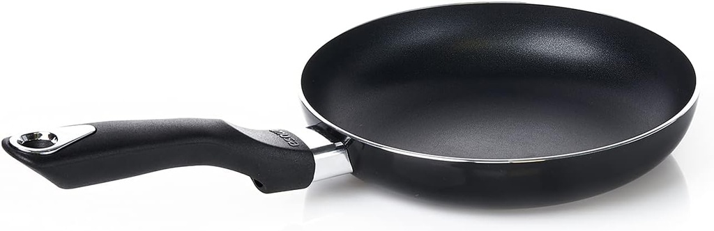 Imusa 12" Nonstick Fry Pan and 8" Nonstick Bistro Saute Pan Bundle, Black