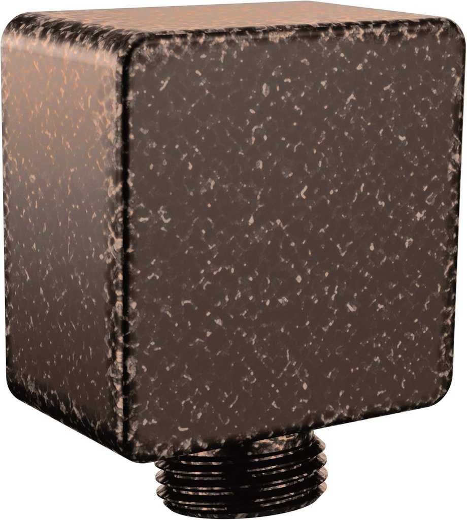 Moen A721ORB Square Drop Ell Handheld Shower Wall Connector, Oil Rubbed Bronze