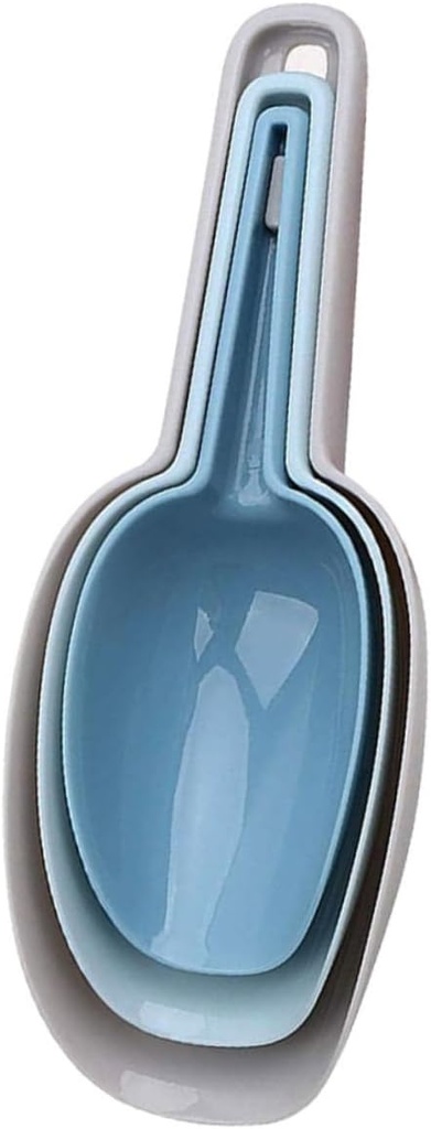 VALICLUD 1Set Plastic Ice Scoop Kitchen Grain and Flour Scoops for Ice Candy Nuts Beans Material Stackable Design for Home Baking Supplies