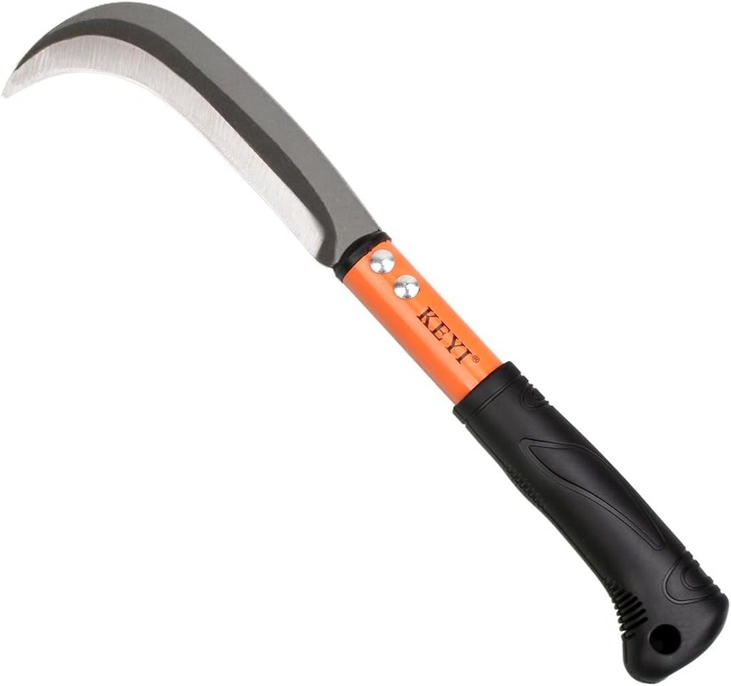 KEYI Weeding Sickle Courtyard Weed Remover Sickles Lavender Harvest Tool Harvest Sickle/Berry Harvest Sickles - Gardening Landscaping Hand Sickle with Grip