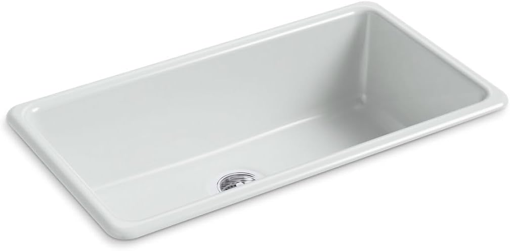 Kohler 5707-95 Iron/Tones Bathroom Sink, Ice Grey