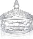Sugar Bowl Container Crystal Glass Storage Jar with Lids Clear Candy Dish Transparent Container Sugar Bowl Cookie Jar for Table Set of 1 Sugar Storage Bowls Bowl Jars
