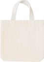 GiftExpress 26 Pack Canvas Tote Bags - 8" x 8" Reusable Small Canvas Bag in Natural Color - Bulk Small Goody or DIY Craft Bags w/Handles