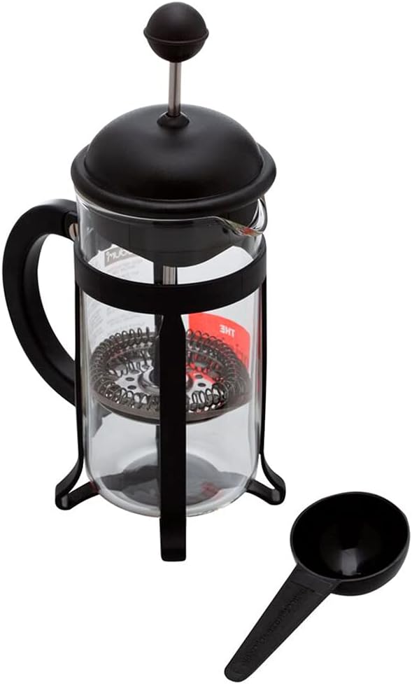 Bodum 34oz Java French Press Coffee Maker, High-Heat Borosilicate Glass, Black - Made in Portugal
