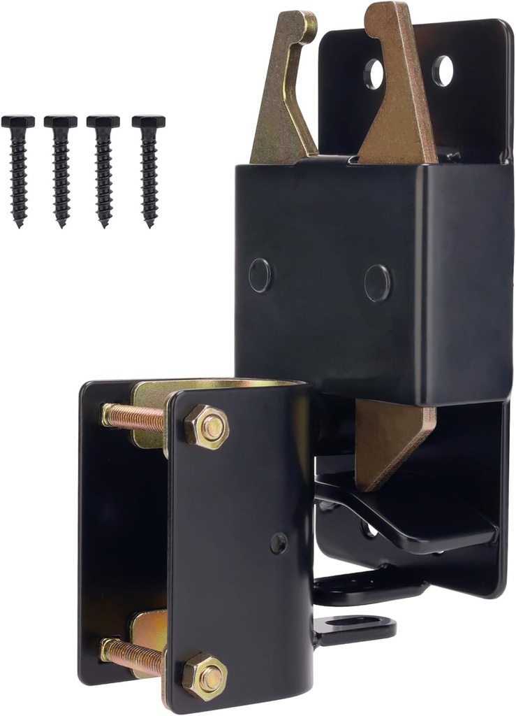 Heavy Duty 2 Way Farm Gate Latch, Two Way Fence Gate Latch for Metal Gates Livestock Cattle Gate Latches Gate Hardware for Horse Corrals, Ranches(Screws and Instructions Included)