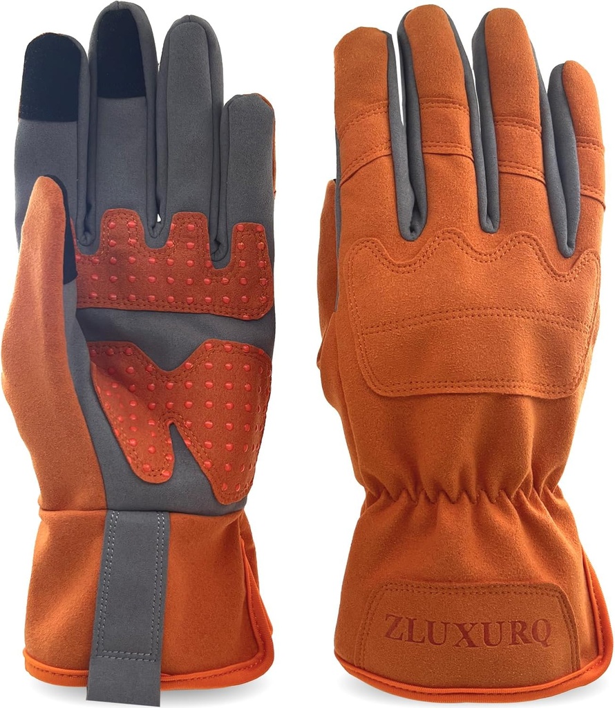 ZLUXURQ Gardening Gloves for Women and Men, Work Gloves for Yard Work
