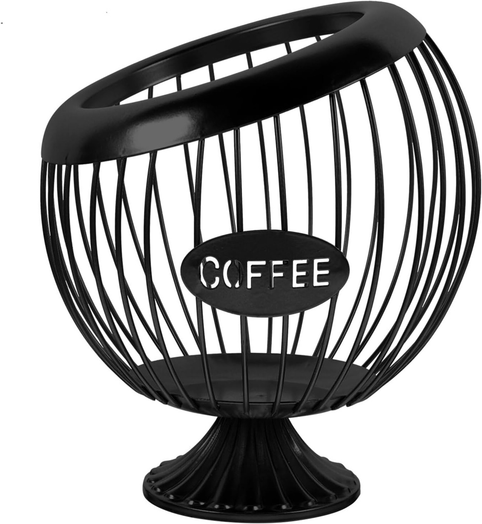 Luxshiny Coffee Holder Storage Basket Stylish Organizer for Coffee Capsules Fruits and Snacks Capacity Easy to Clean for Home and Office Use