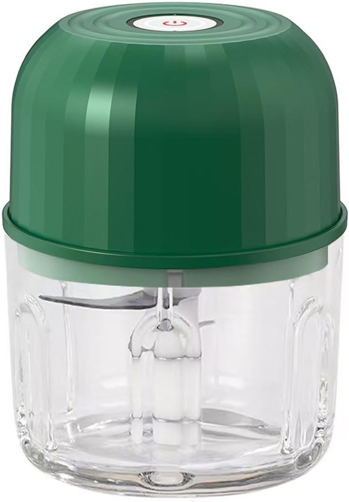 Electric Garlic Chopper Mini Food Crusher with Type C Charger - High-Power Electric Food Chopper for Vegetables, Fruits, and Nuts - Compact and Easy to Clean