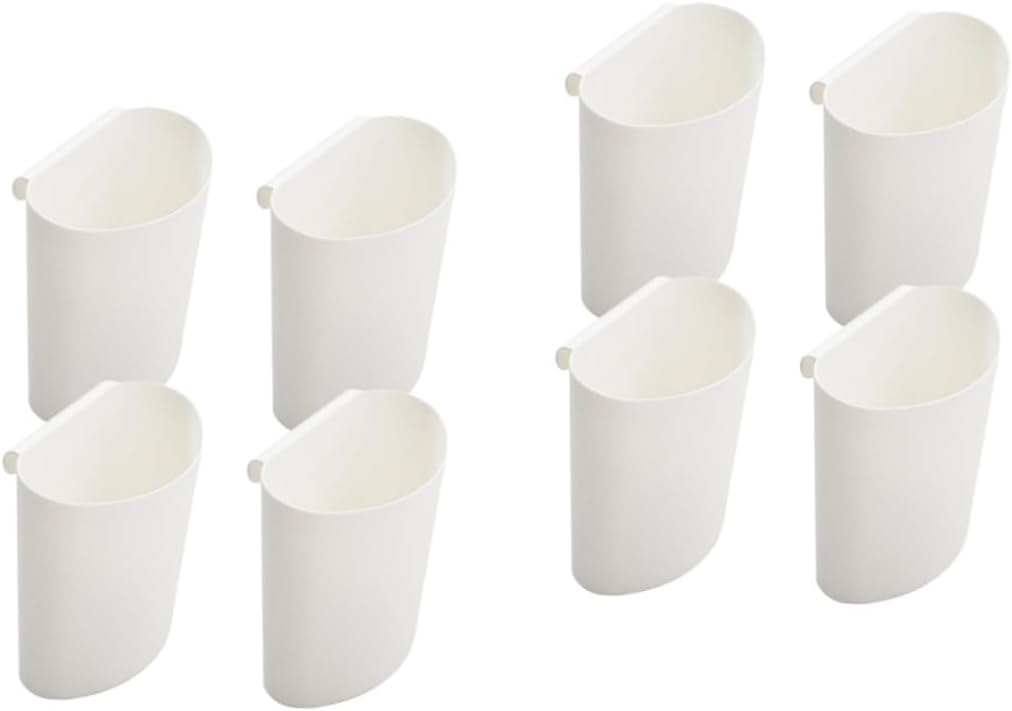 Alipis 8pcs Multi-purpose Storage Hanging Baskets for Rolling Carts Portable Mini Buckets for Home Organization Salon Supplies Kitchen and Living Room Use