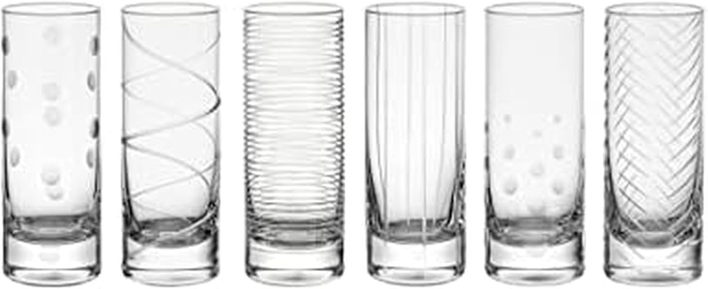Mikasa Cheers Set of 6 Shot Glasses, 3.5 Ounce