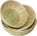 3pcs Bamboo Woven Basket for Kitchen Storage Eco- and Bread Baskets Stylish and Versatile Household Organizers