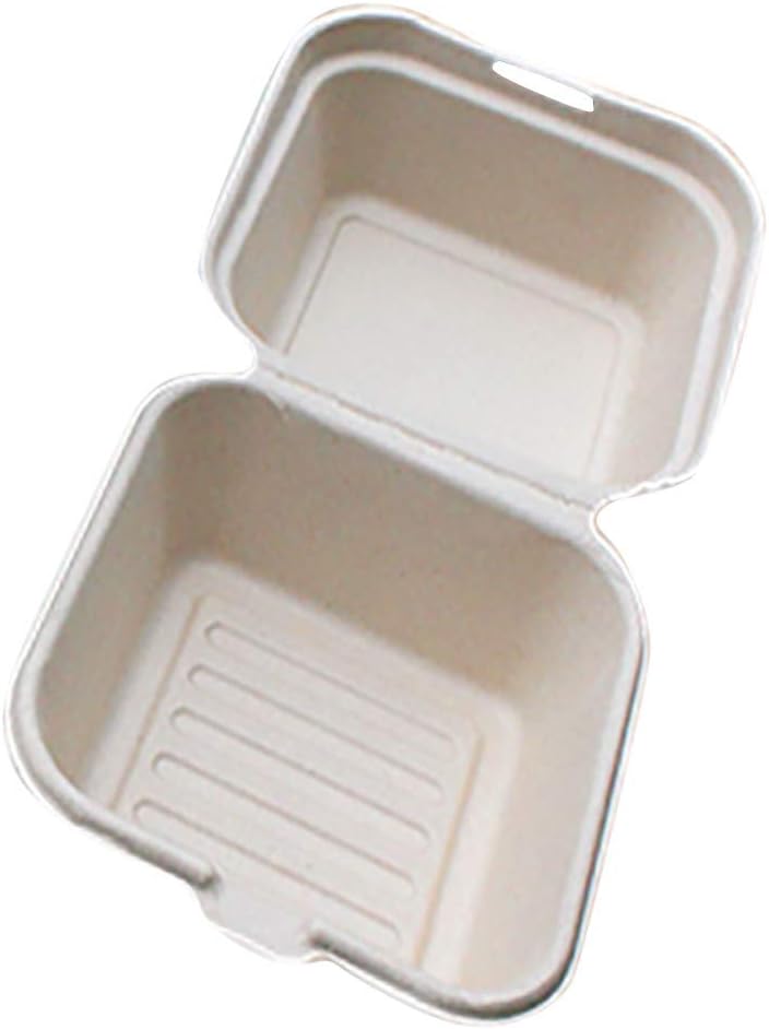 10 Snack Cake Boxes Bento Disposable Baking pieces Kitchen，Dining & Bar Bakeware for Air Fryer Oven (Brown, One Size)