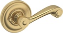 Baldwin 5103033PRIV 5103.PRIV 5103 Privacy Door Lever Set with 5048 Rose from The Estate Collection