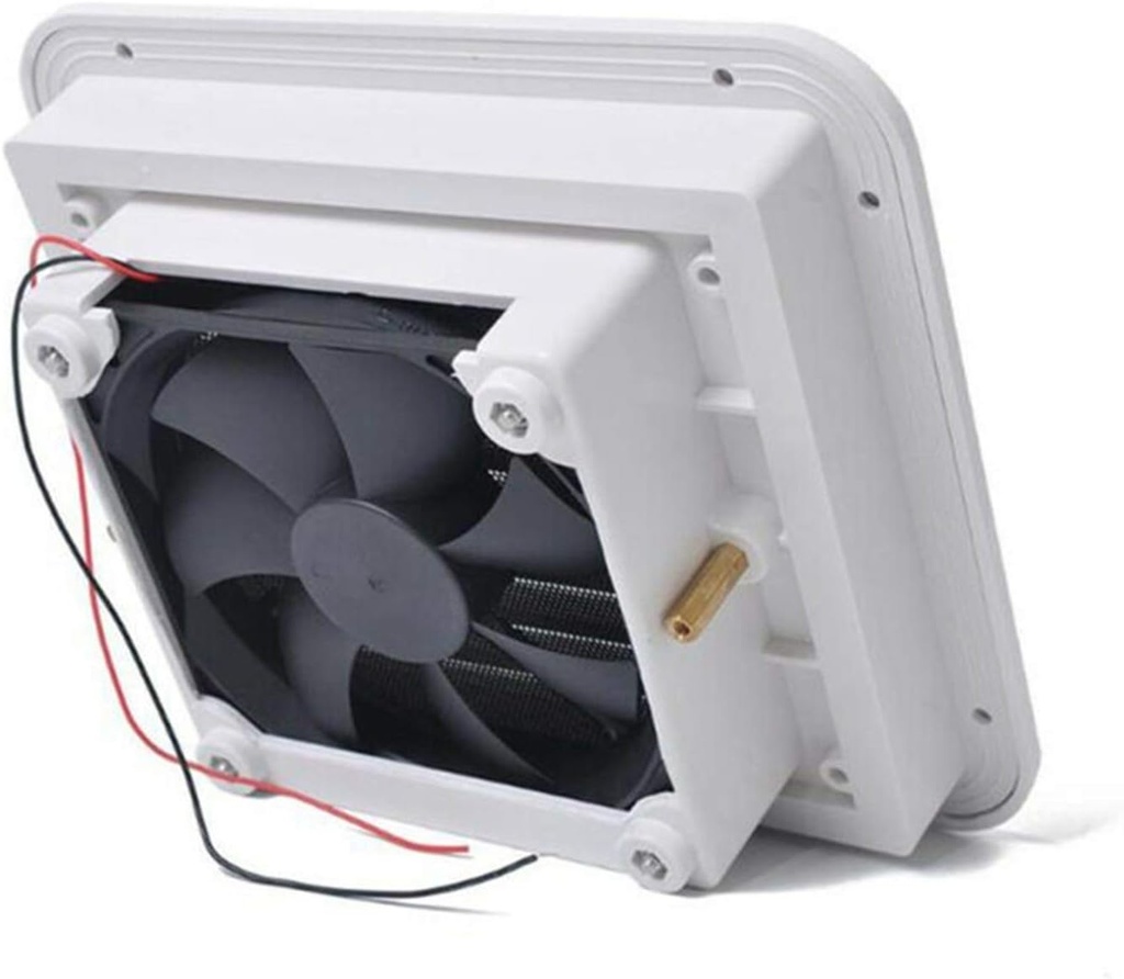 Geeyu ZHaonan-air Vent Grille, Exhaust Ventilation Fan,Side Air Vent Caravan for Motorhome RV Camper Van, White Fan Ventilation, Kitchen, Bathroom, Toilet Small Air, Easy to Install (Color : Small)