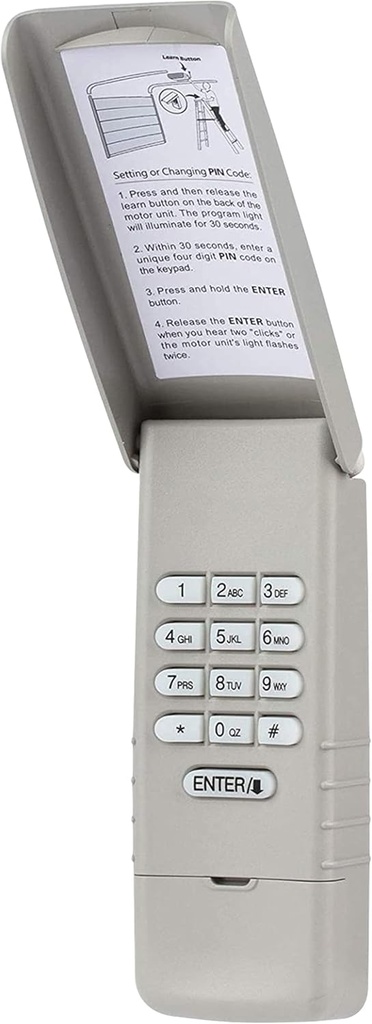 Garage Door Keypad Keyless Entry Replacement for for LiftMaster 877LM (Multi-Function, Yellow)