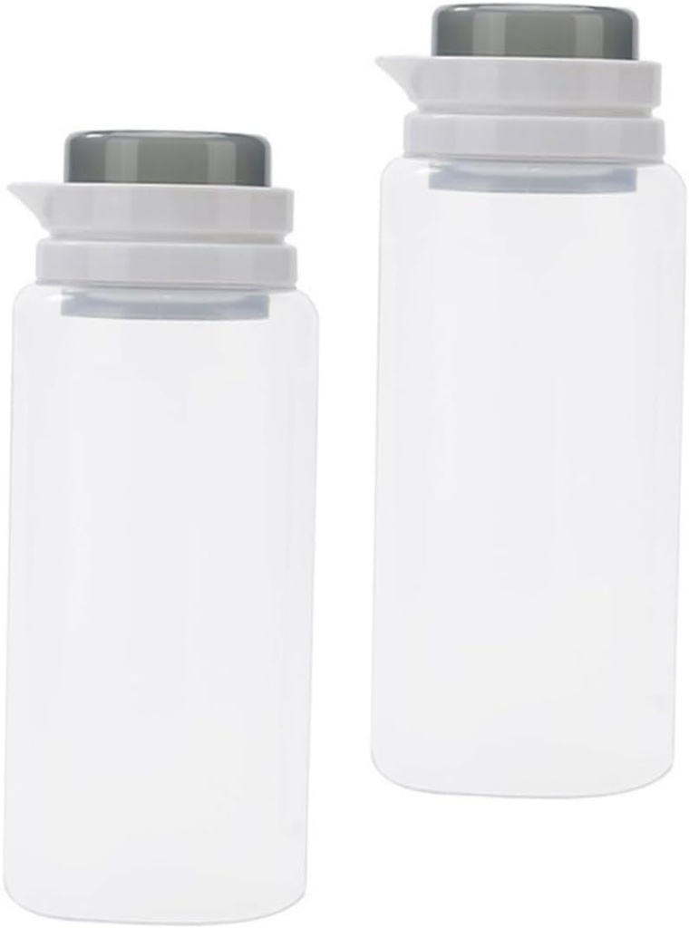 Luxshiny 2Pcs Food Canisters with Scale Ergonomic Sugar Storage Containers Large Capacity Multi Functional Measuring Lid