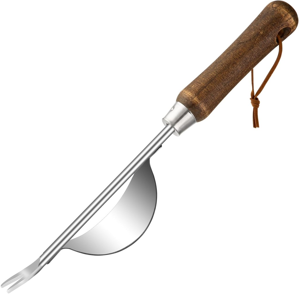 Garden Crevice Weeding Tool Wood Handle Driveway & Sidewalks