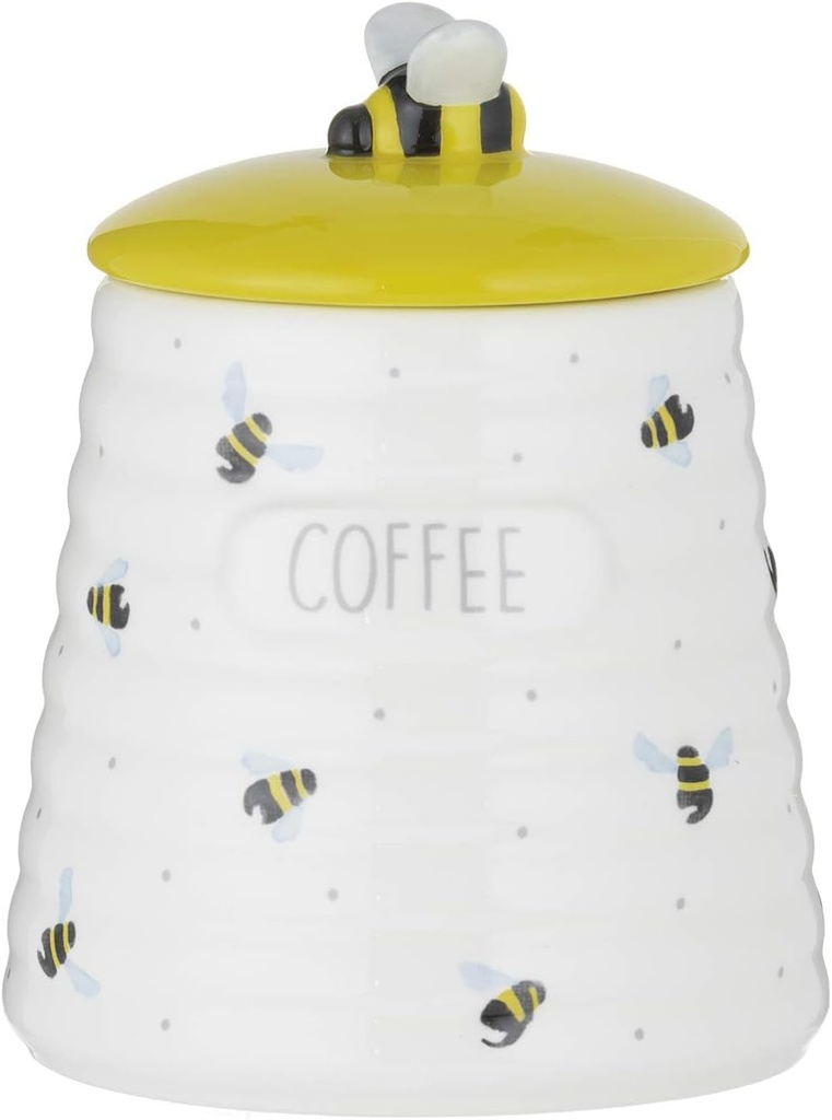 Price & Kensington 0059.646 Coffee Storage Jar, Ceramic, White