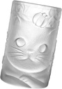 LIFKOME Adorable Cat Cup Glass Beverage Cup Home Decorative Glass for Cat Lovers