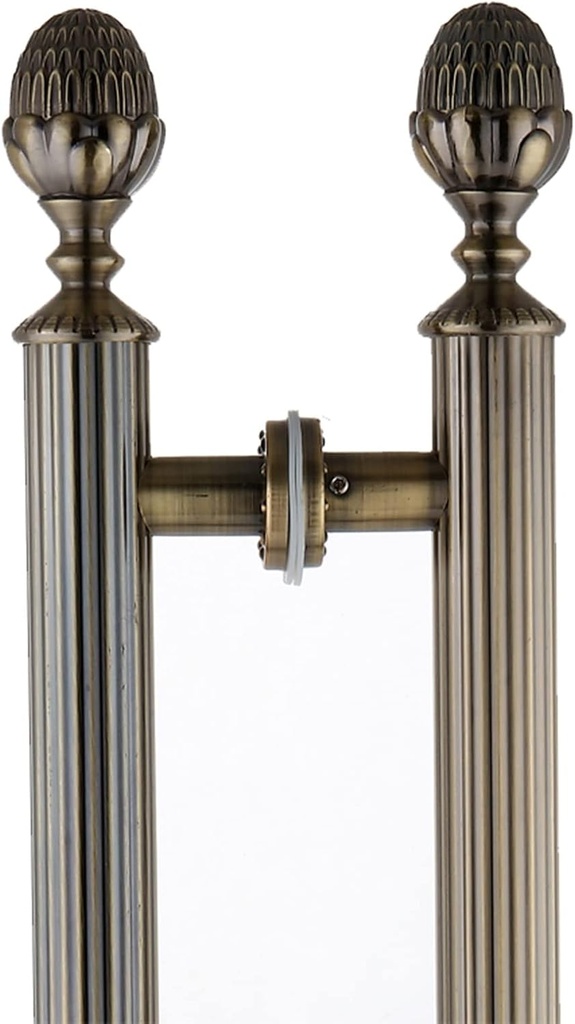 Stainless Steel Door Handles for Wooden/Glass Door, Shower Handle Resistance to Corrosion, Handle Set with European Style, Double Sided Door Knob/60Cm (23 5/8")