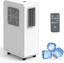 Portable Air Conditioner, 1800 BTU for Rooms, Quiet Operation Bedroom Air Cooler with Sleep Mode and Remote Control, Low power consumption