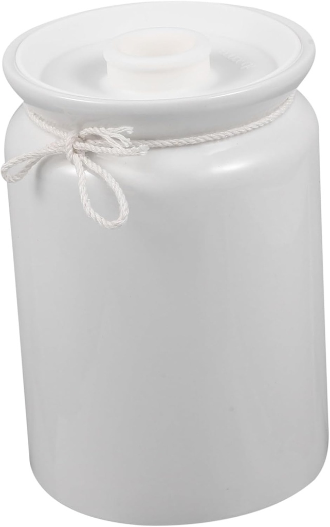 STOBAZA Ceramic Seasoning Jar Sealing Lid Food Storage Canister for Spices Sauces and Condiments Chic Kitchen Decor and Airtight Storage