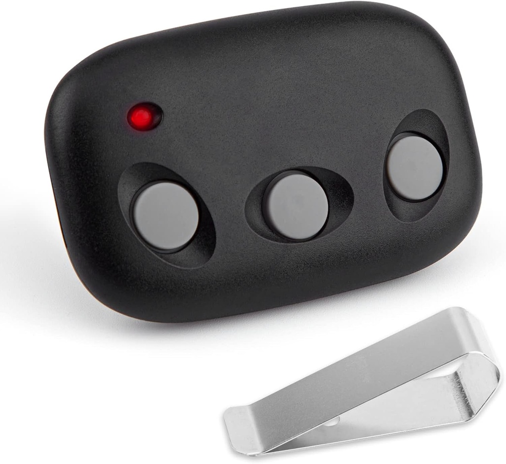 for Linear Megacode Mct-3 DNT00089 318MHz Garage Door Opener LDO33 | LDO50 | LSO50 | LDCO800 | LCO75 3-Button Visor Clip Remote Control