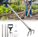 Professional Garden Hoe 49 Inch Long with Adjustable Long Handle - Heavy Duty Weeding & Cultivating Tool for Gardening, Lawn, and Yard Work