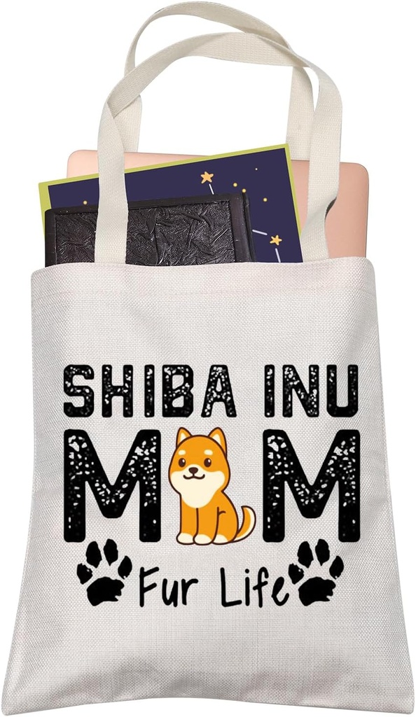 SHIBA INU Mom Gifts SHIBA INU MOM Fur Life Shopping Bag SHIBA INU Lovers Gifts