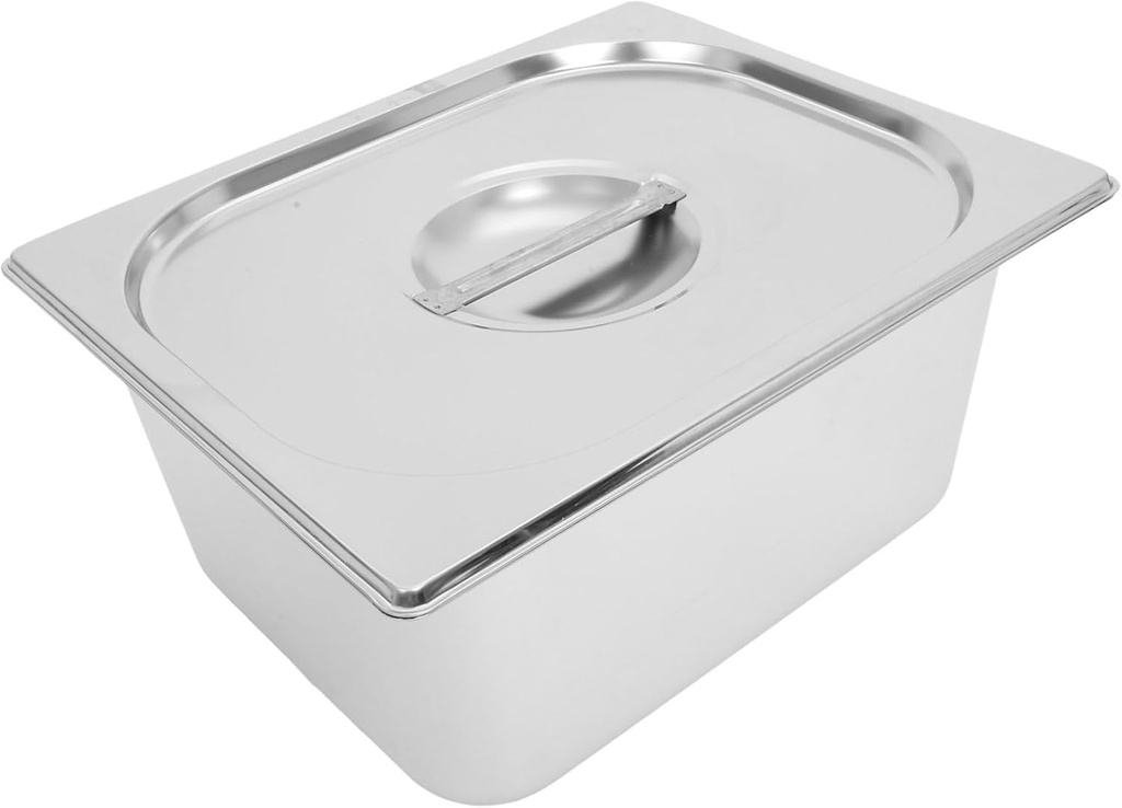 PRETYZOOM Multipurpose Storage Container Rice Dispenser Sealed Rice Bucket Stainless Steel