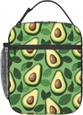 Avocado Lunch Box for Women Kids Girls Insulated Lunch Bag Lunchbox Adults Lunch Tote Bags Reusable Cooler for Work Office School Picnic Travel