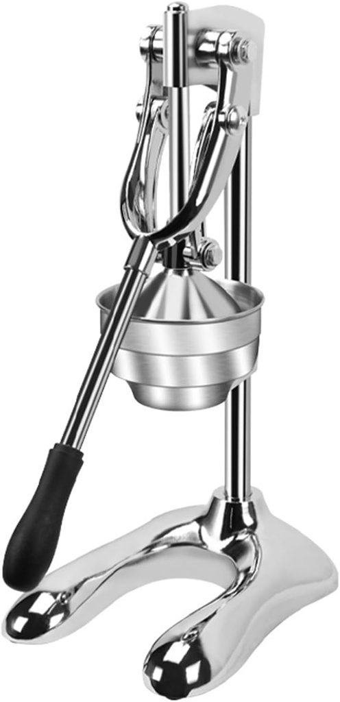 Manual Hand Press Juicer,Manual Juicer,Stainless Steel and Aluminum Alloys Manual squeezer for Oranges, Lemons,Grapefruit and Soft fruit juice extraction., SMALL, SILVERY