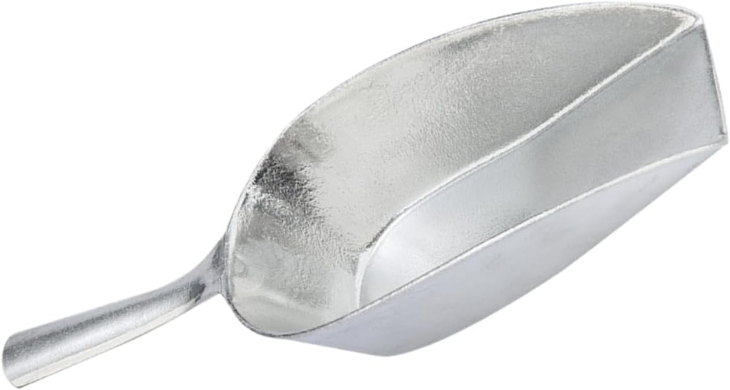 Unomor Reusable Aluminum Alloy Ice Scoop Ergonomic Ice Shovel for Freezer for Flour Nuts and More Dishwasher Safe Kitchen Tool