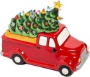 Fun Express Vintage Truck with LED Christmas Tree Cookie Jar