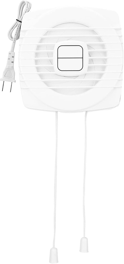 Exhaust Fan 6-inch Home Bathroom Kitchen Window Wall Mount Air Vent White Ventilation Exhaust Fan Bathroom Hanging Wall Duct Air Blower, 12W Ventilation Fan
