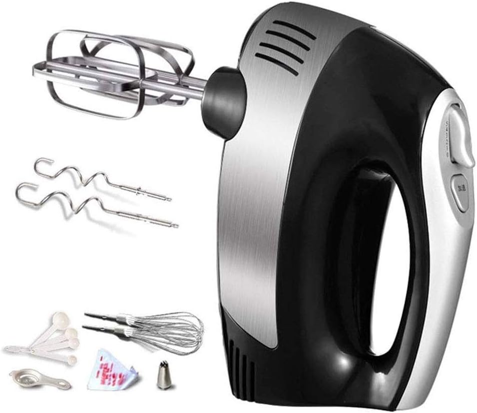 Egg Beater Electric Egg Beater Household Small High-Power Hand Mixer (Color : Black) (Black) fine
