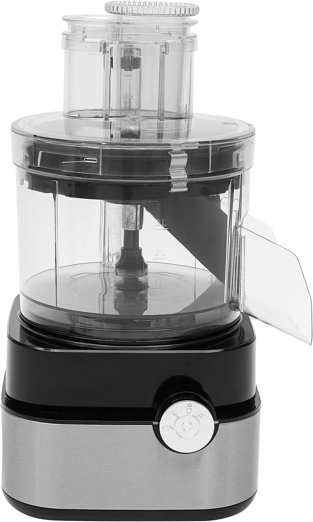 5-in-1 Commercial Food Processor 600W Electric Vegetable Dicer Chopper 5L/1.32 Gal Multifunctional Meat Process Grinder with 10 Processor Tools for Chopping,Mincing,Dicing,Shredding,Slicing
